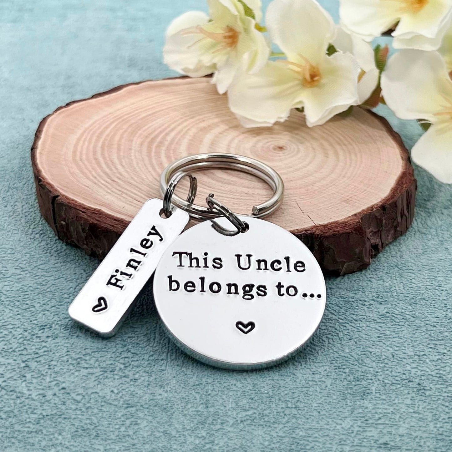 Uncle Gift, This Uncle Belongs To Keyring, Personalised Keyring for Him