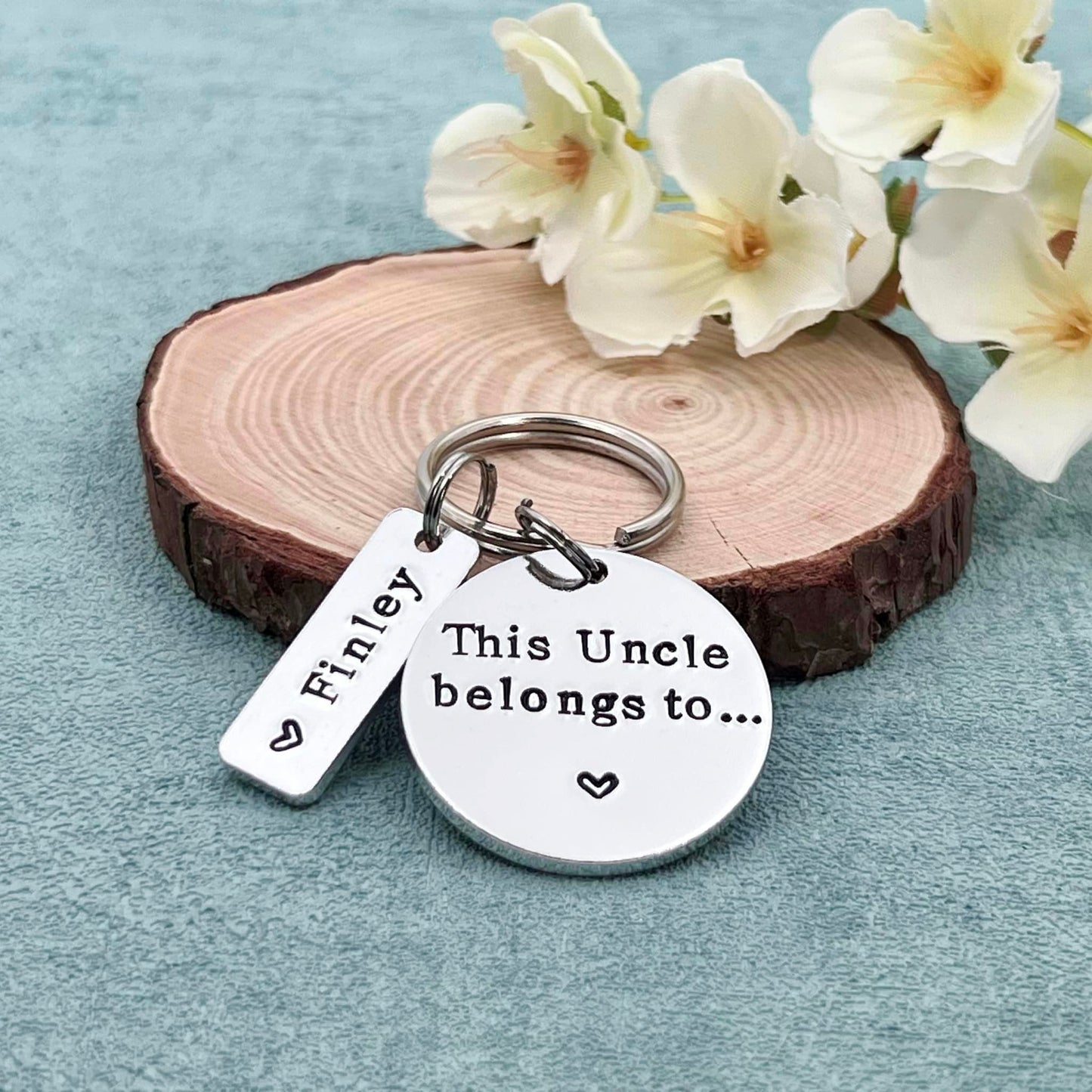 Uncle Gift, This Uncle Belongs To Keyring, Personalised Keyring for Him