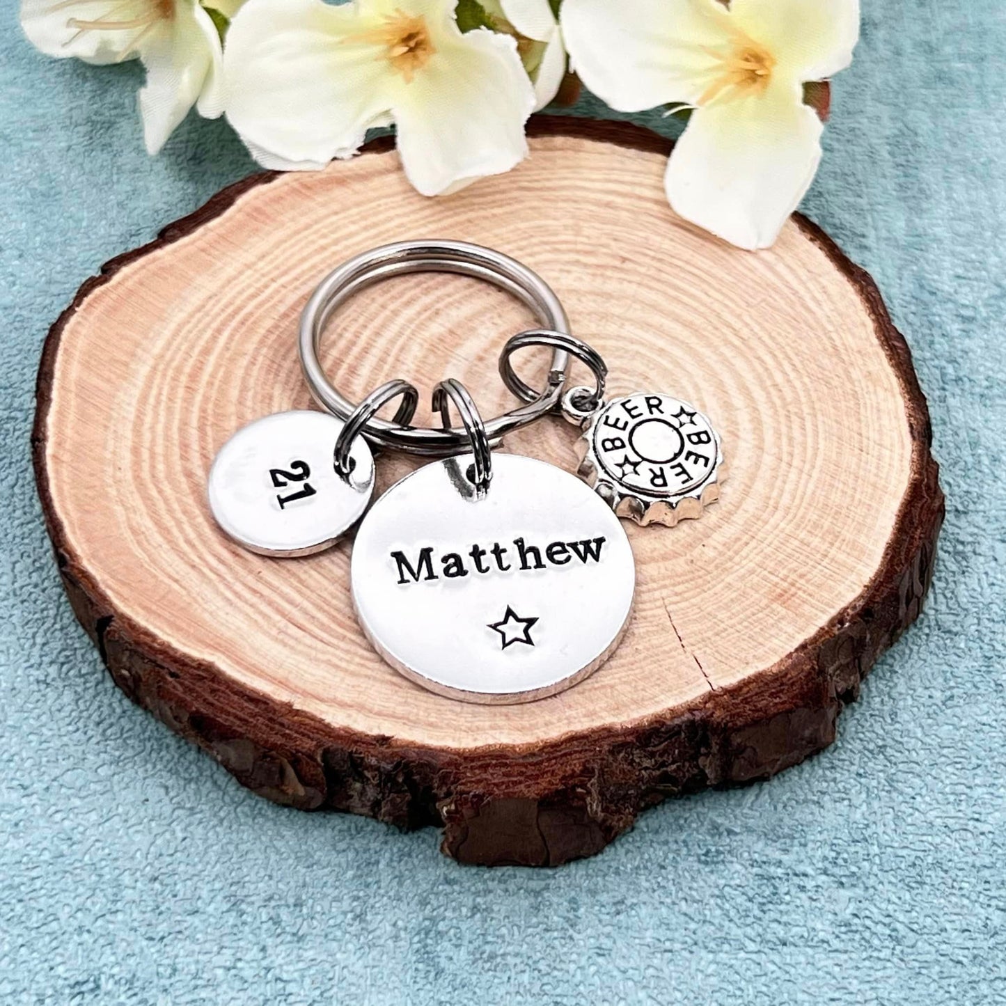 Mens Birthday Keyring