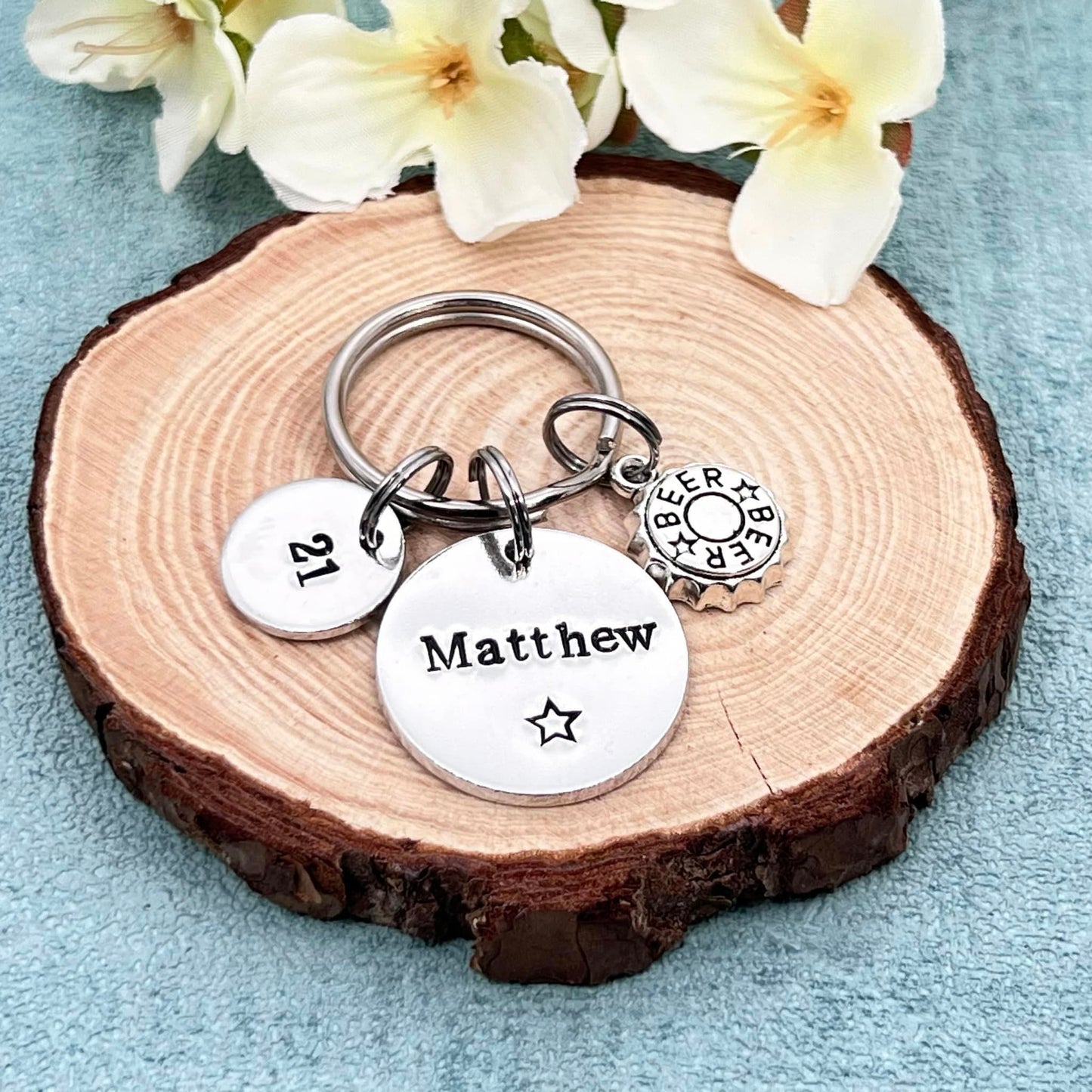 Mens Birthday Keyring