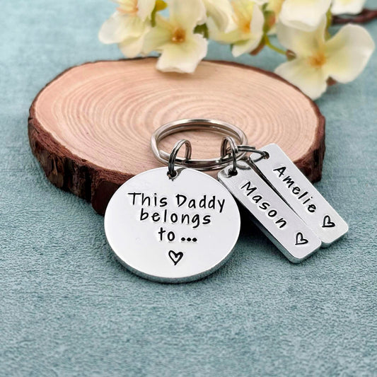 'This Daddy Belongs To' Keyring