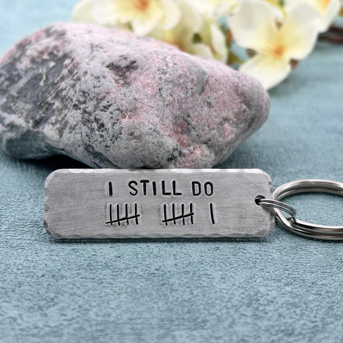 'I STILL DO' Couple's Tally Keyring