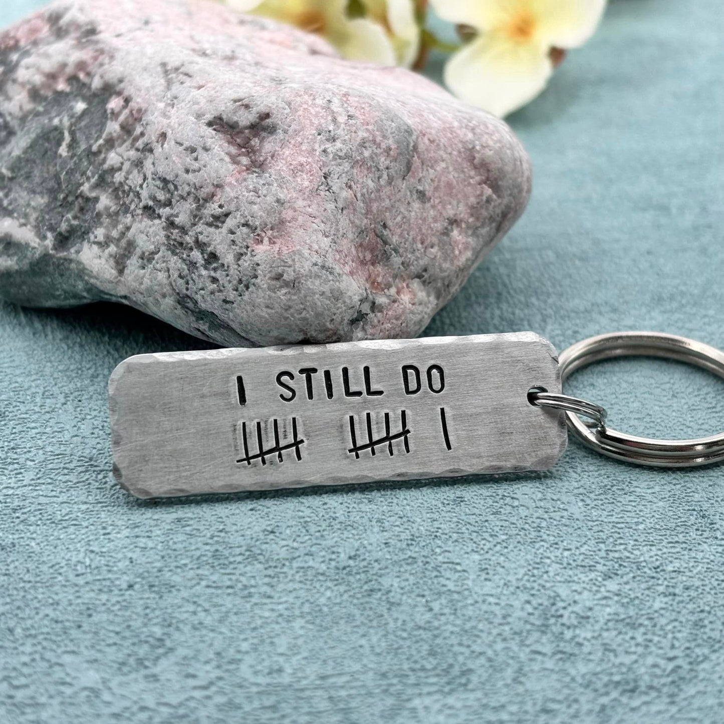 'I STILL DO' Couple's Tally Keyring