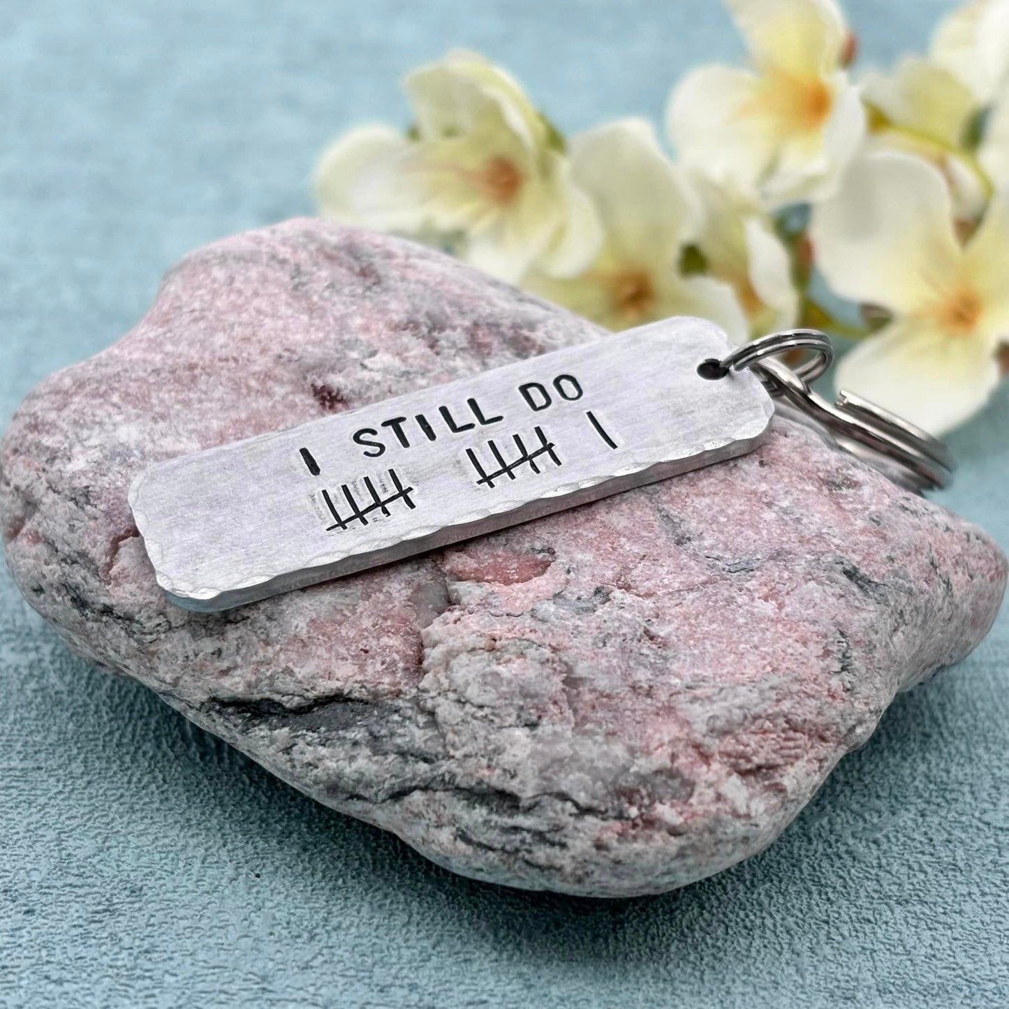 'I STILL DO' Couple's Tally Keyring