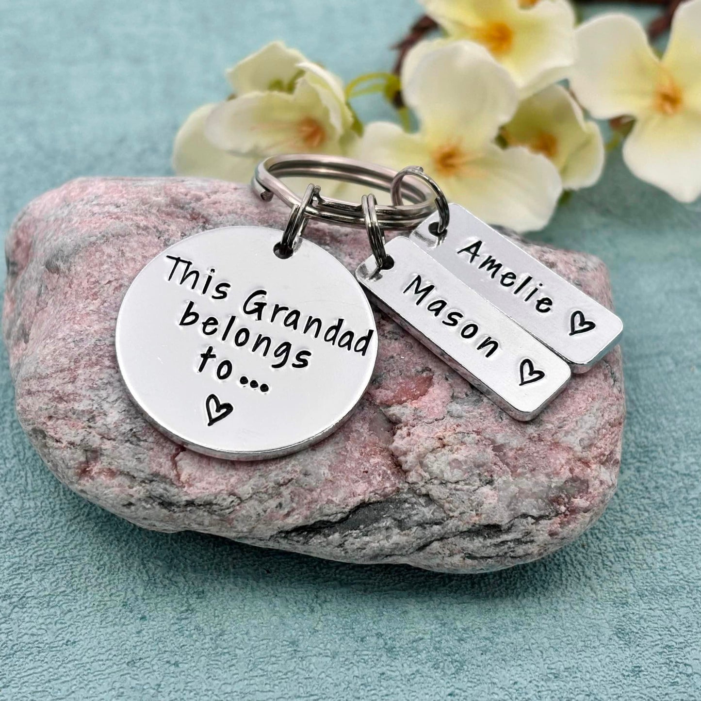 'This Grandad Belongs To' Keyring