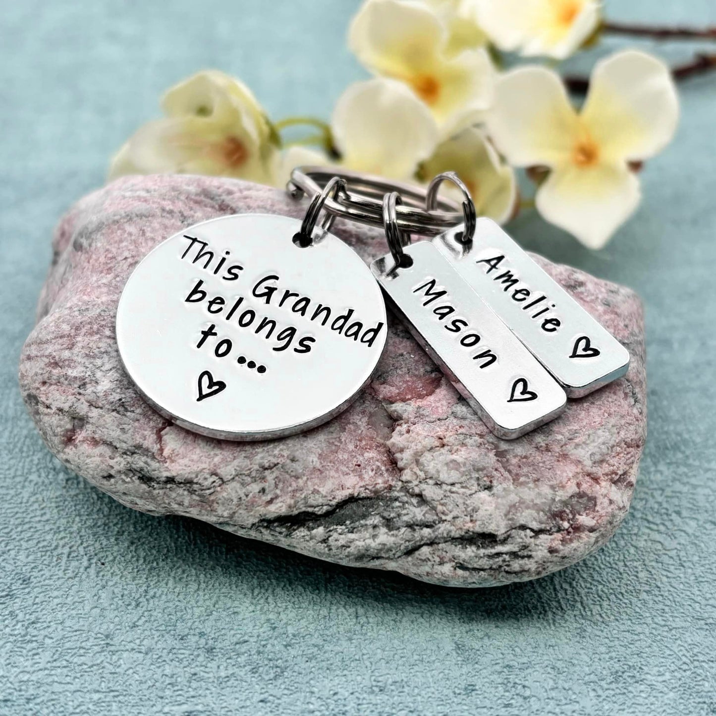 'This Grandad Belongs To' Keyring