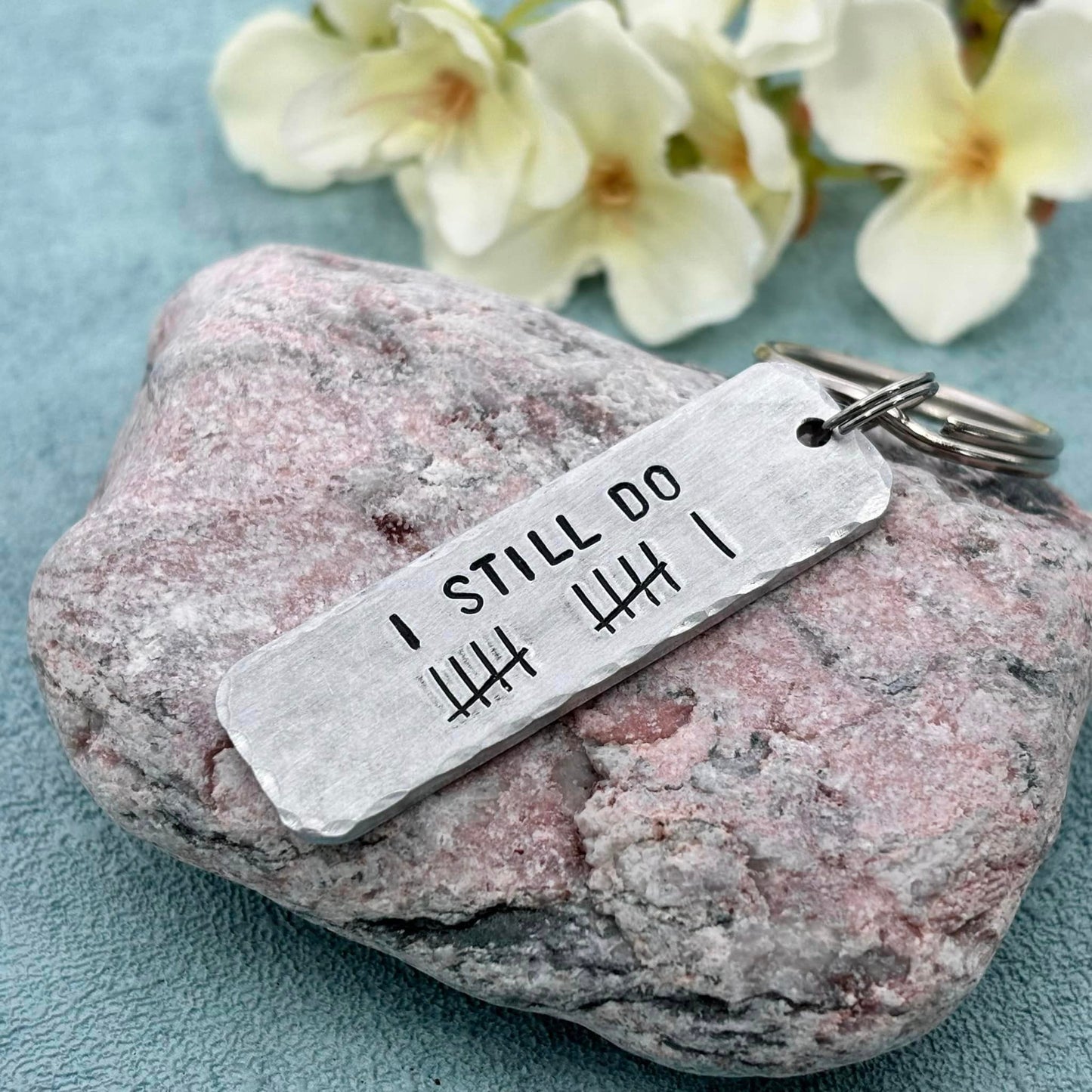 'I STILL DO' Couple's Tally Keyring