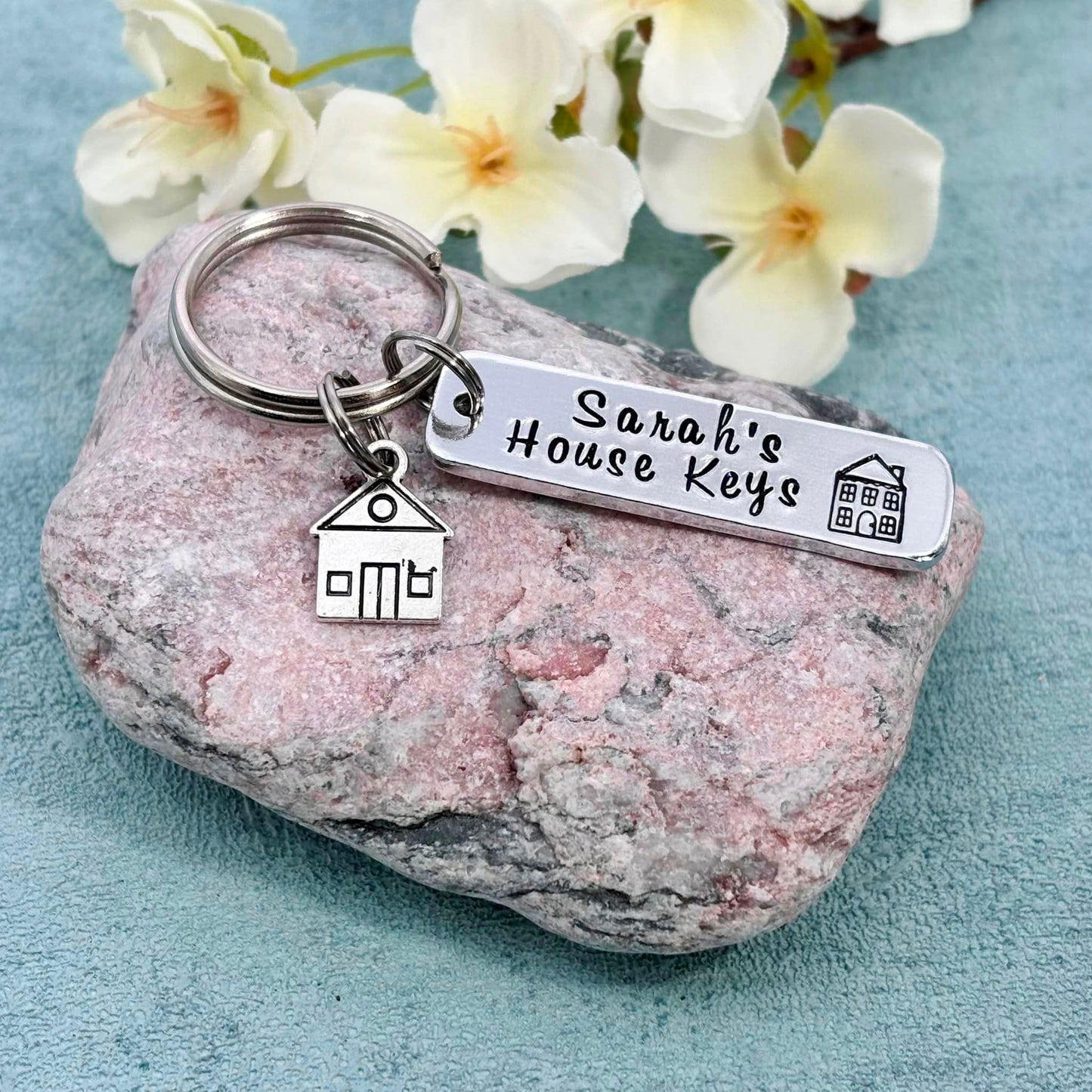 Personalised House Keys Keyring