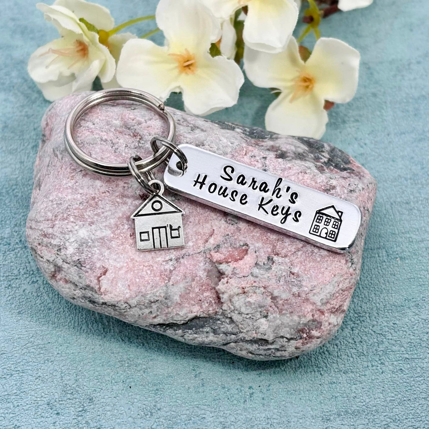 Personalised House Keys Keyring