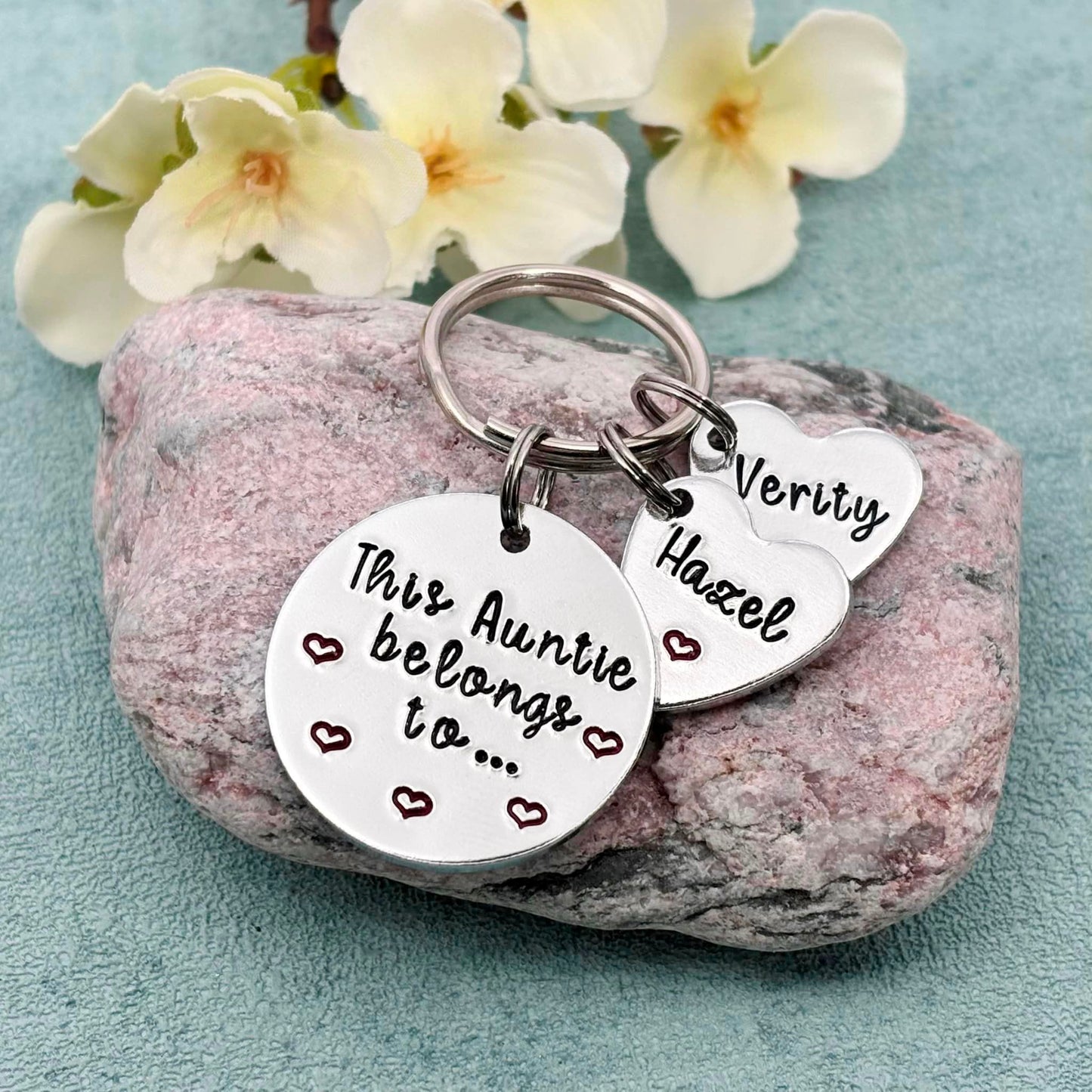 'This Auntie Belongs To' Keyring