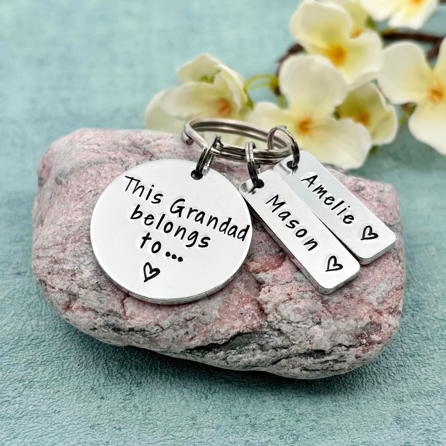 'This Grandad Belongs To' Keyring