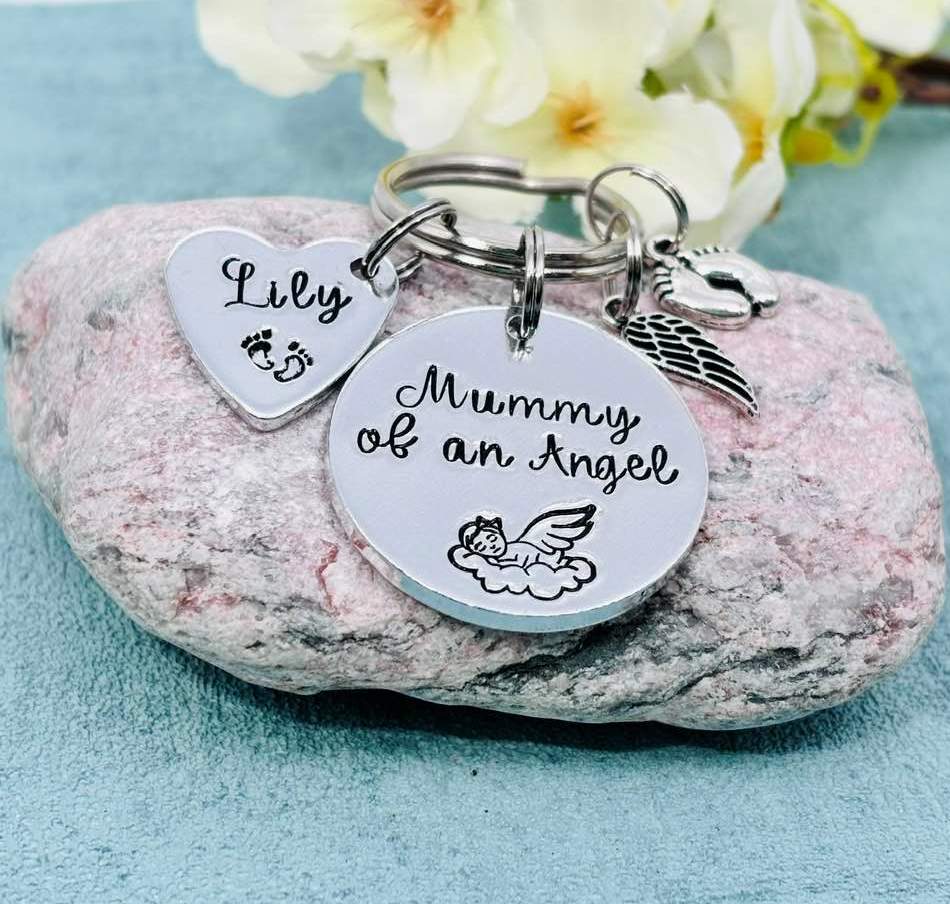 'Mummy/Daddy of an Angel' Keyring