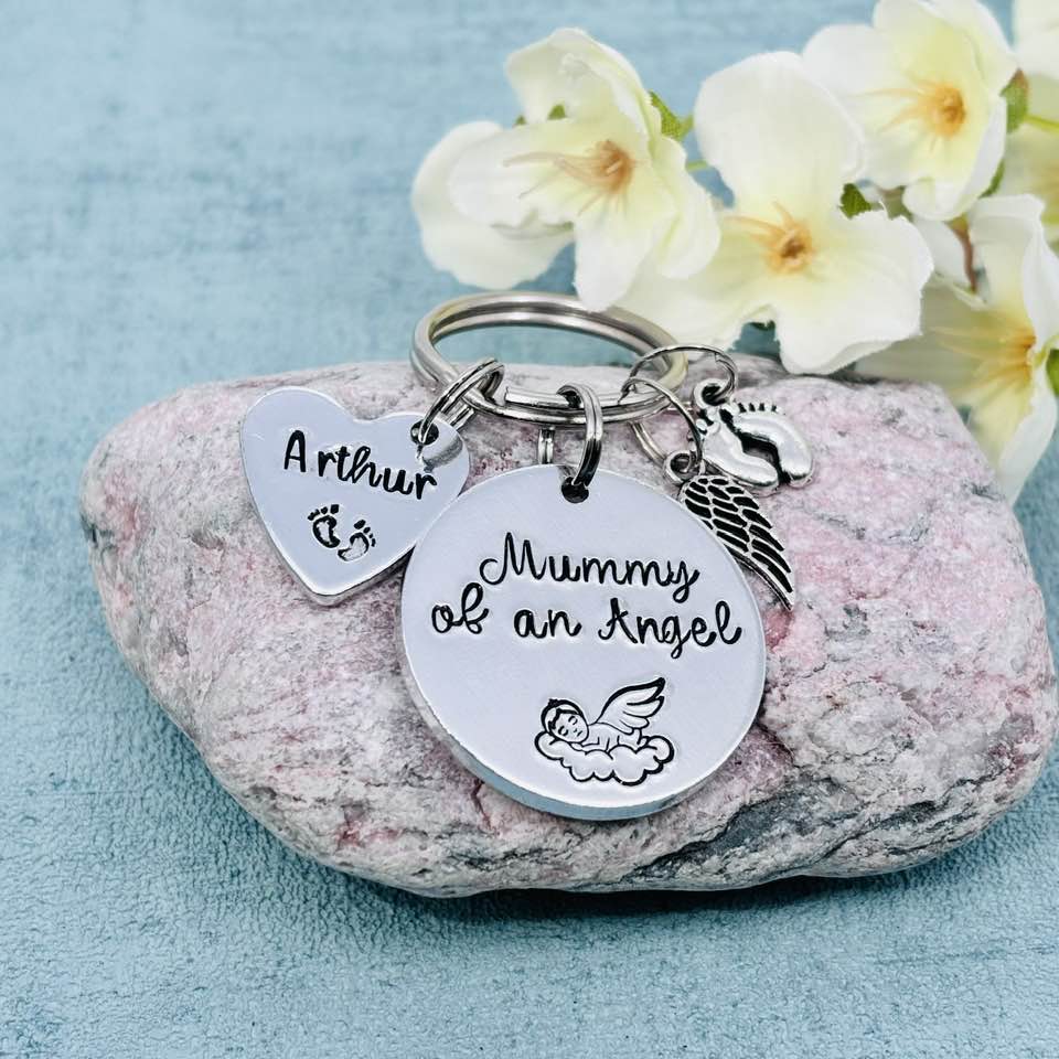 'Mummy/Daddy of an Angel' Keyring