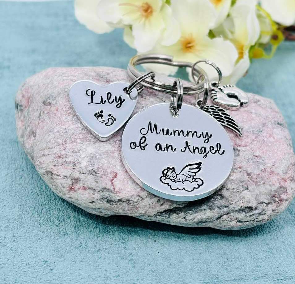'Mummy/Daddy of an Angel' Keyring