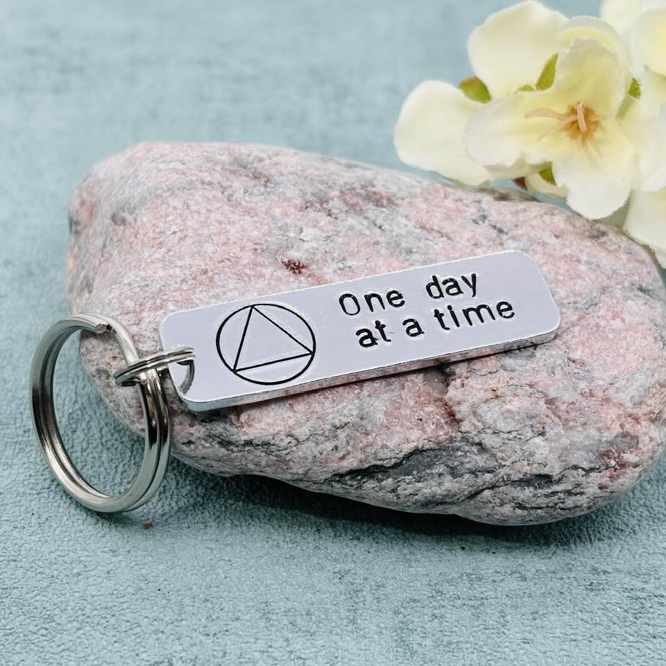 Personalised Sobriety Keyring