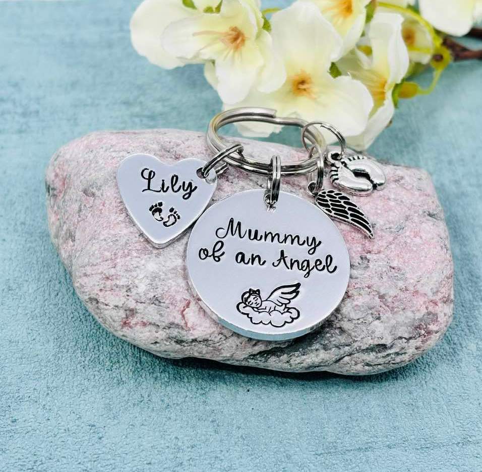 'Mummy/Daddy of an Angel' Keyring