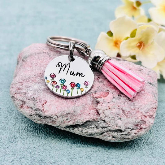 Personalised Name Keyring, Name Bag Charm