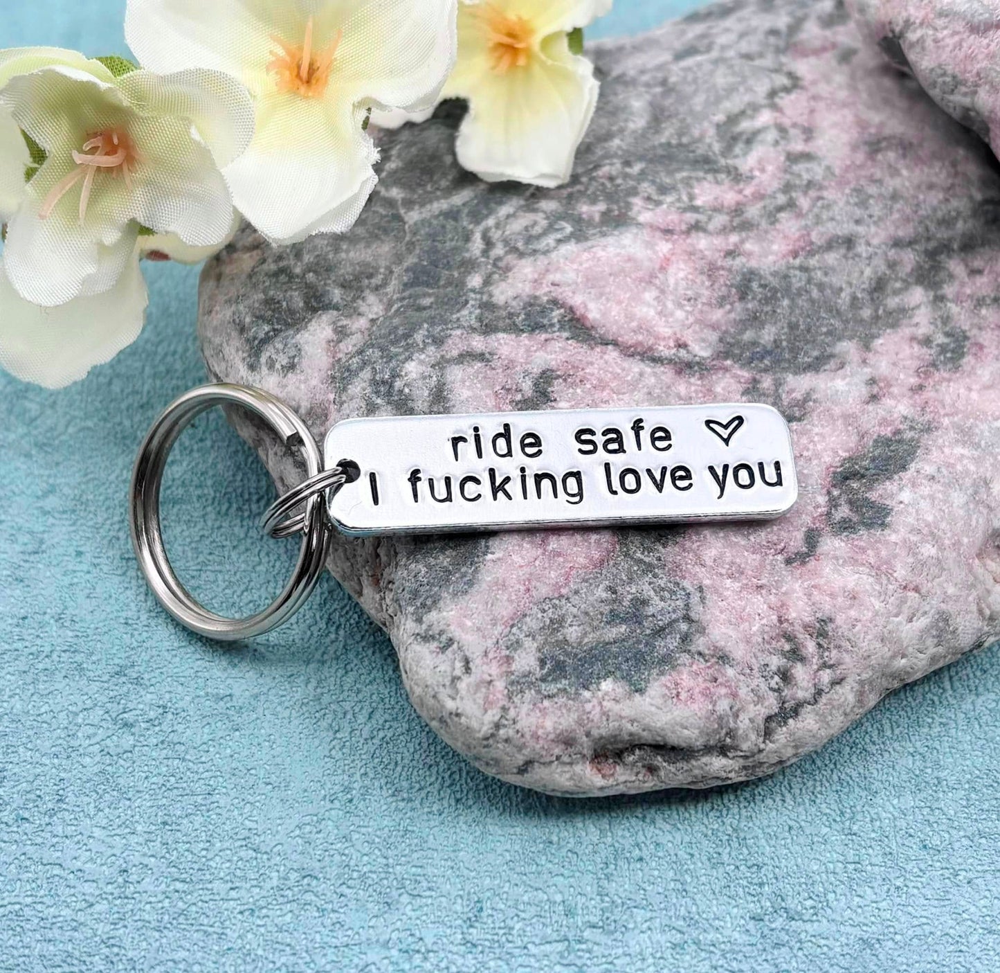 Motorbike Keyring, Ride Safe