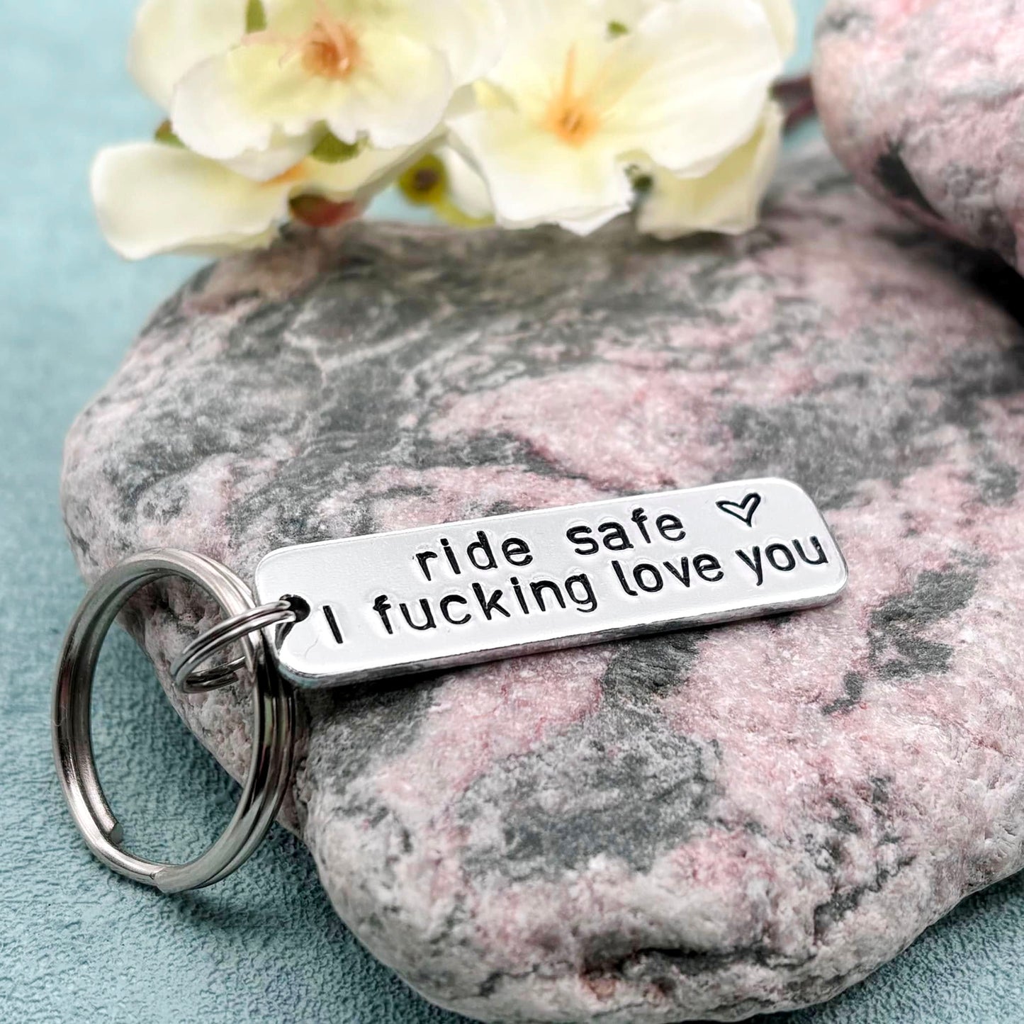 Motorbike Keyring, Ride Safe