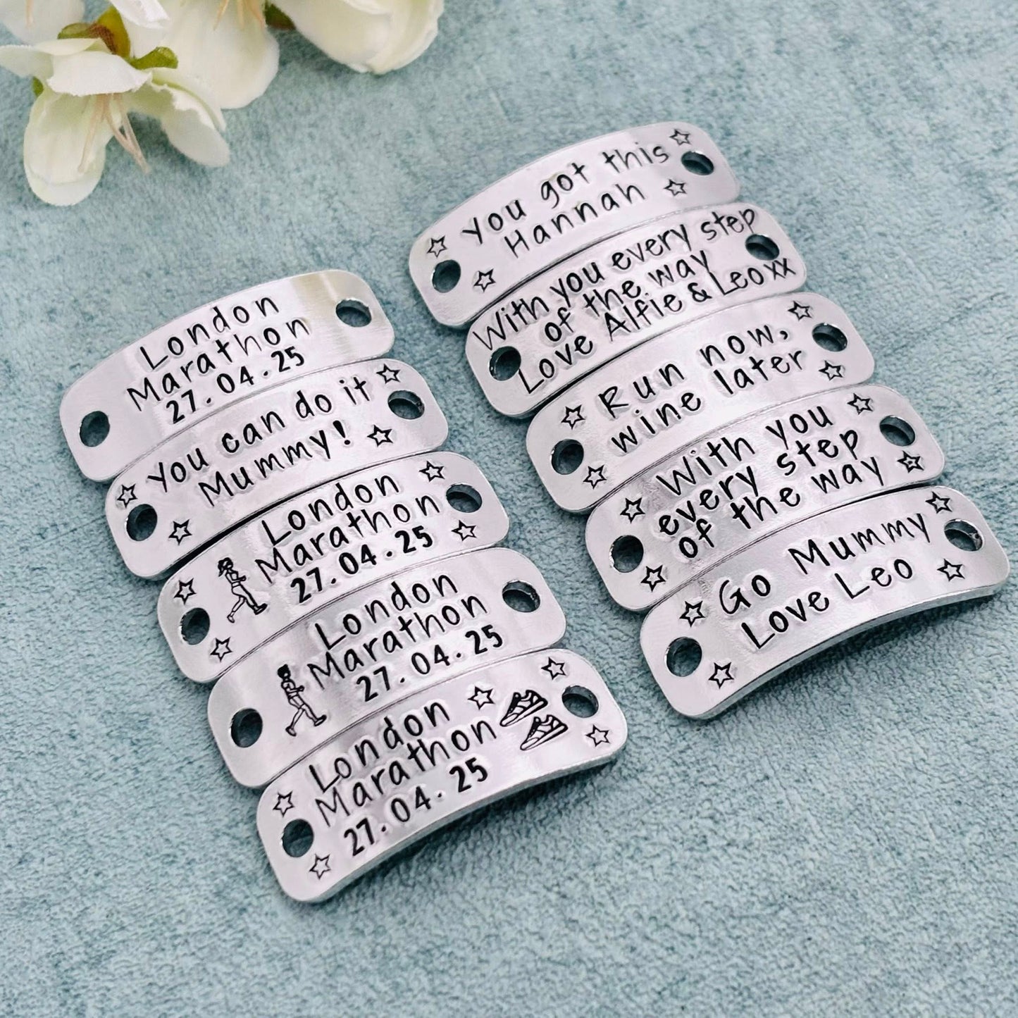 Marathon Trainer Tags, Running Shoe Tags