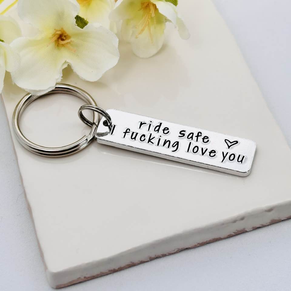 Motorbike Keyring, Ride Safe