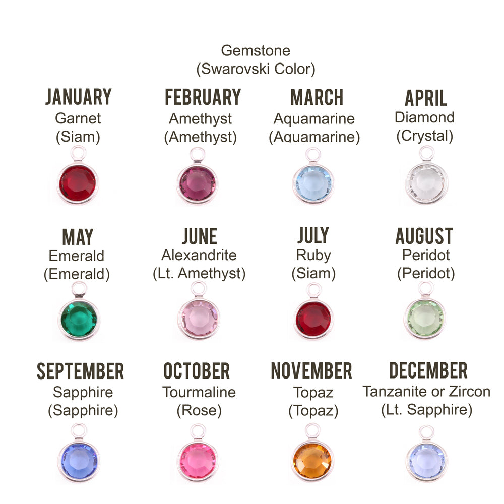 Additional rectangle tag for This grandma/nanny/mummy/auntie belongs to keyring with birthstones for previous customers only