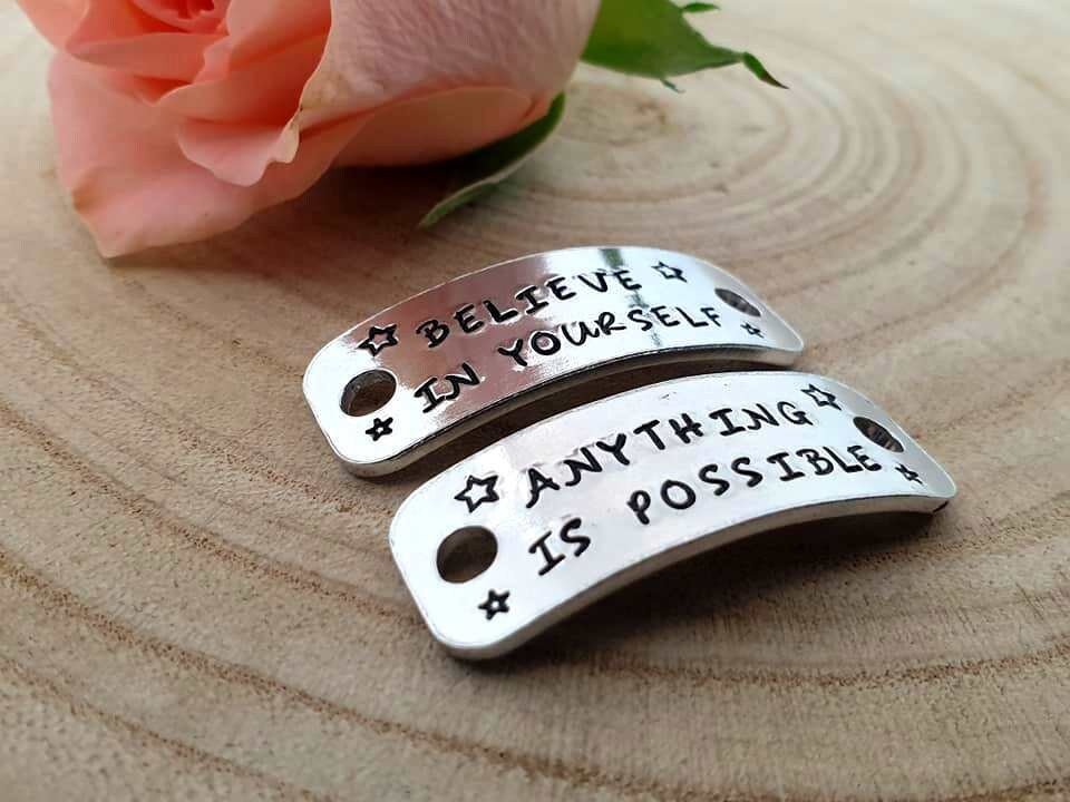 'Believe in Yourself Anything is Possible' Trainer Tags