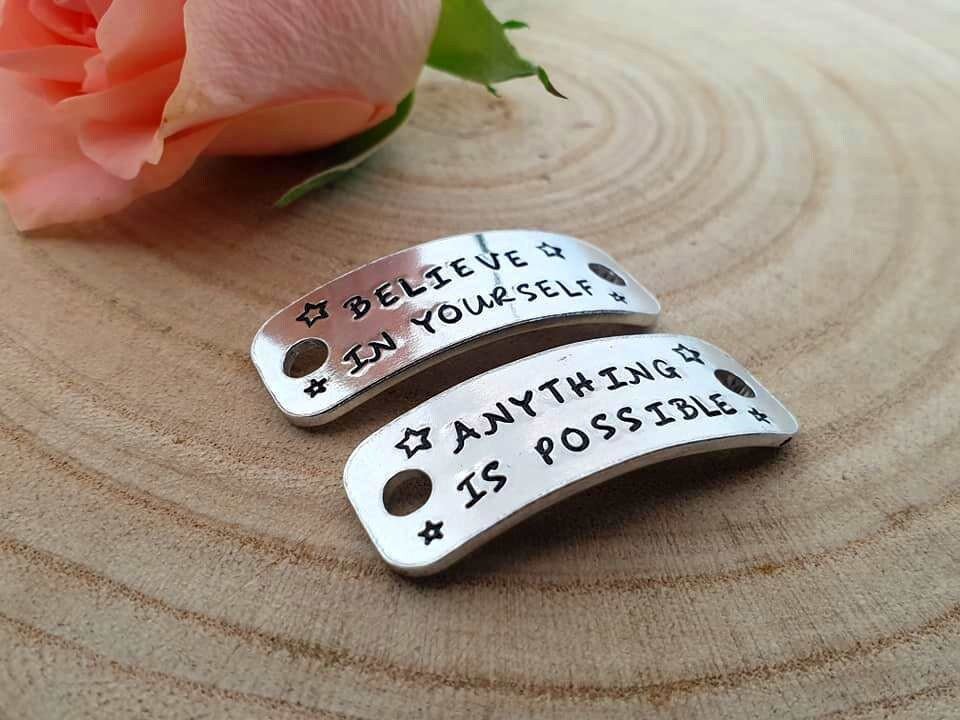'Believe in Yourself Anything is Possible' Trainer Tags