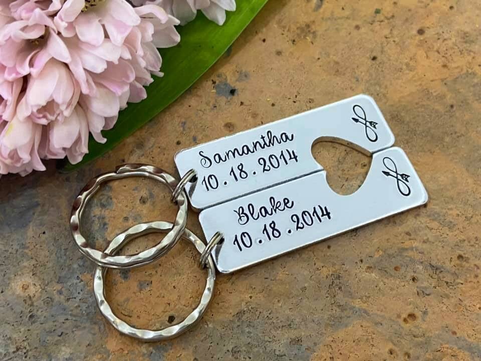 Special Date Couple's Keyring Set