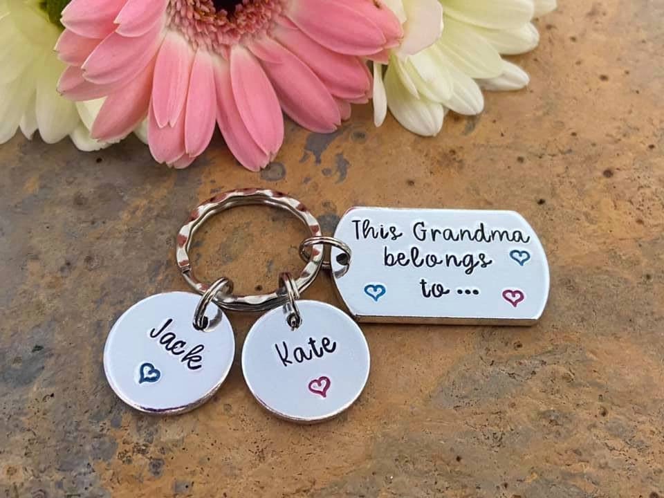 'This Grandma belongs to' Keyring