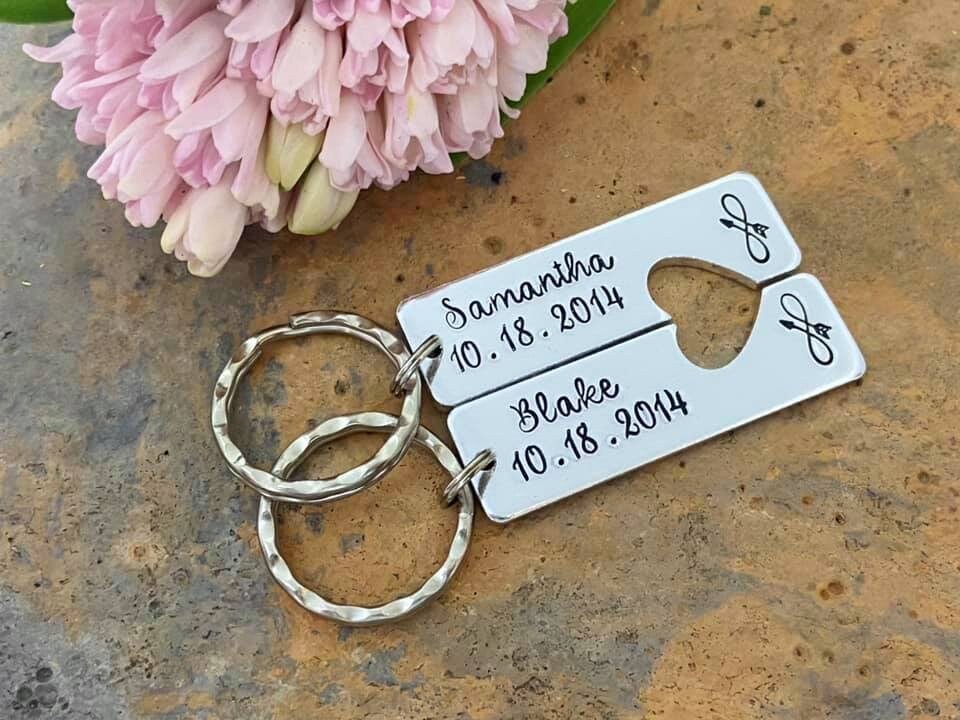 Special Date Couple's Keyring Set