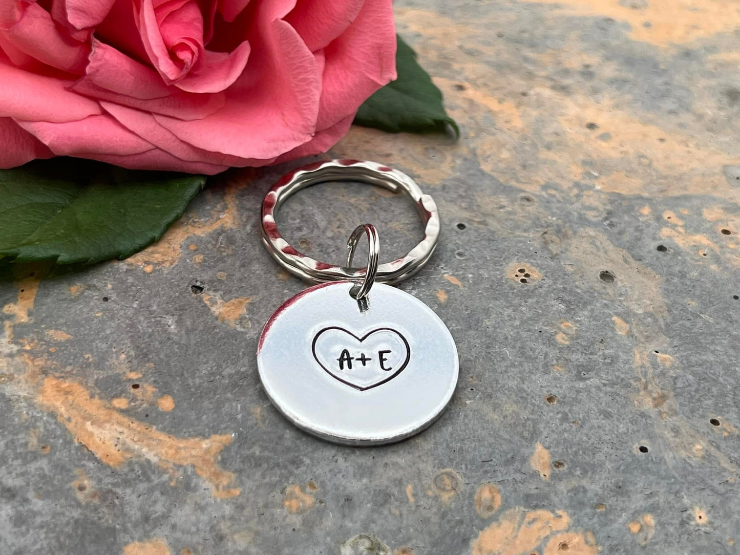 Initial Couple's Keyring