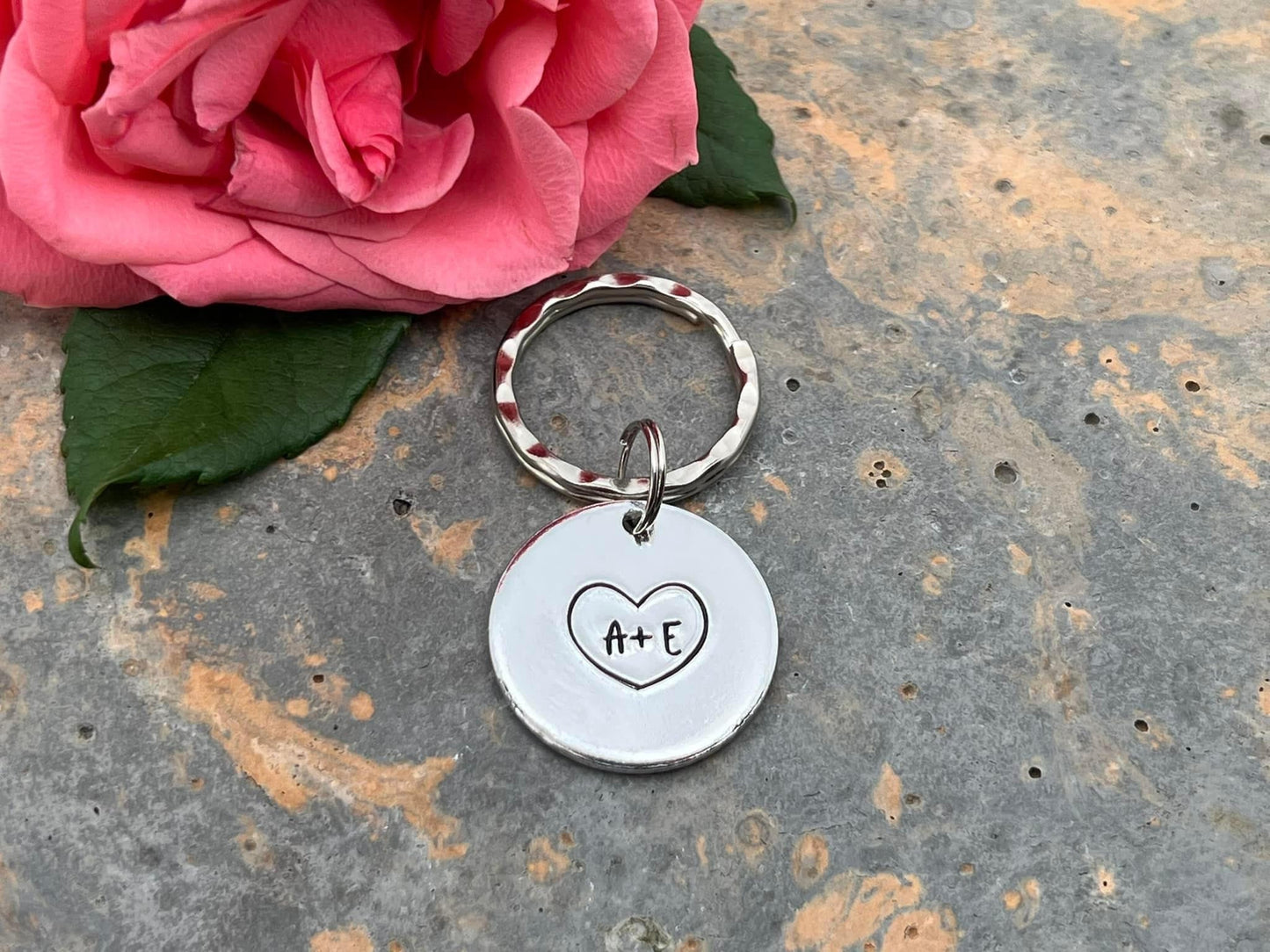 Initial Couple's Keyring