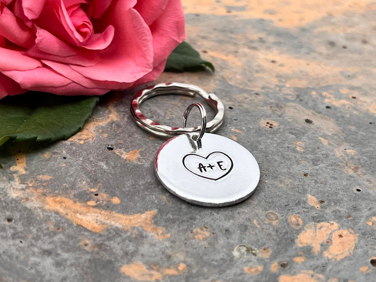 Initial Couple's Keyring