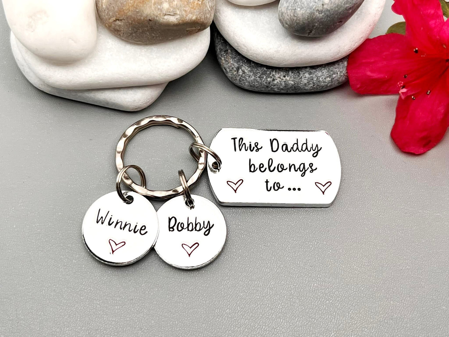 'This Daddy Belongs To' Keyring