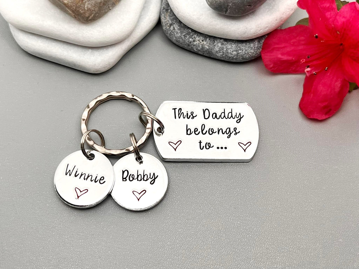 'This Daddy Belongs To' Keyring