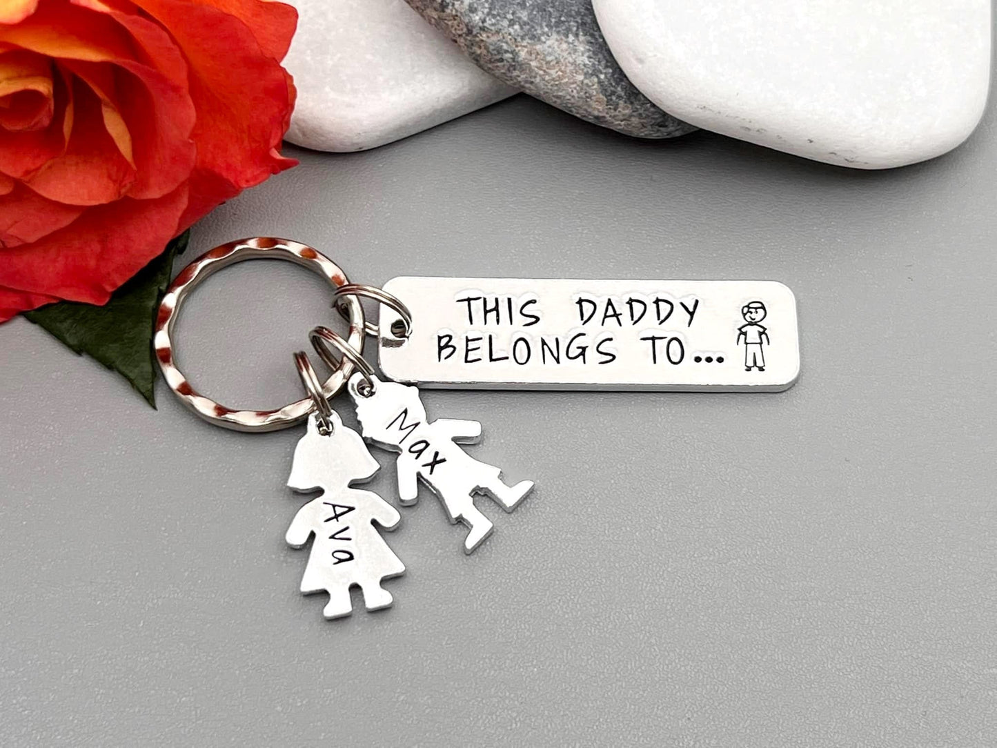 'This Daddy Belongs To' Keyring