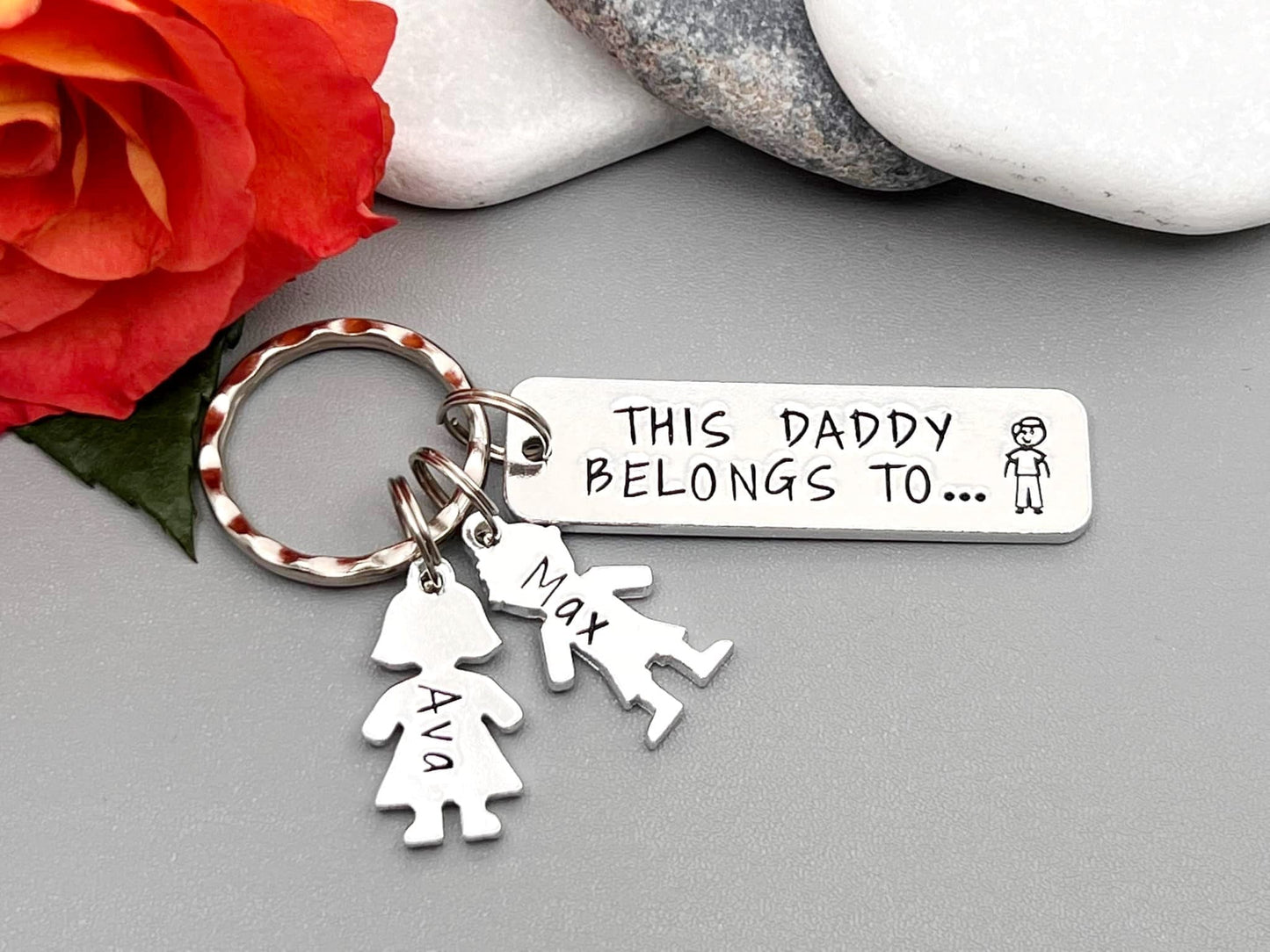 'This Daddy Belongs To' Keyring