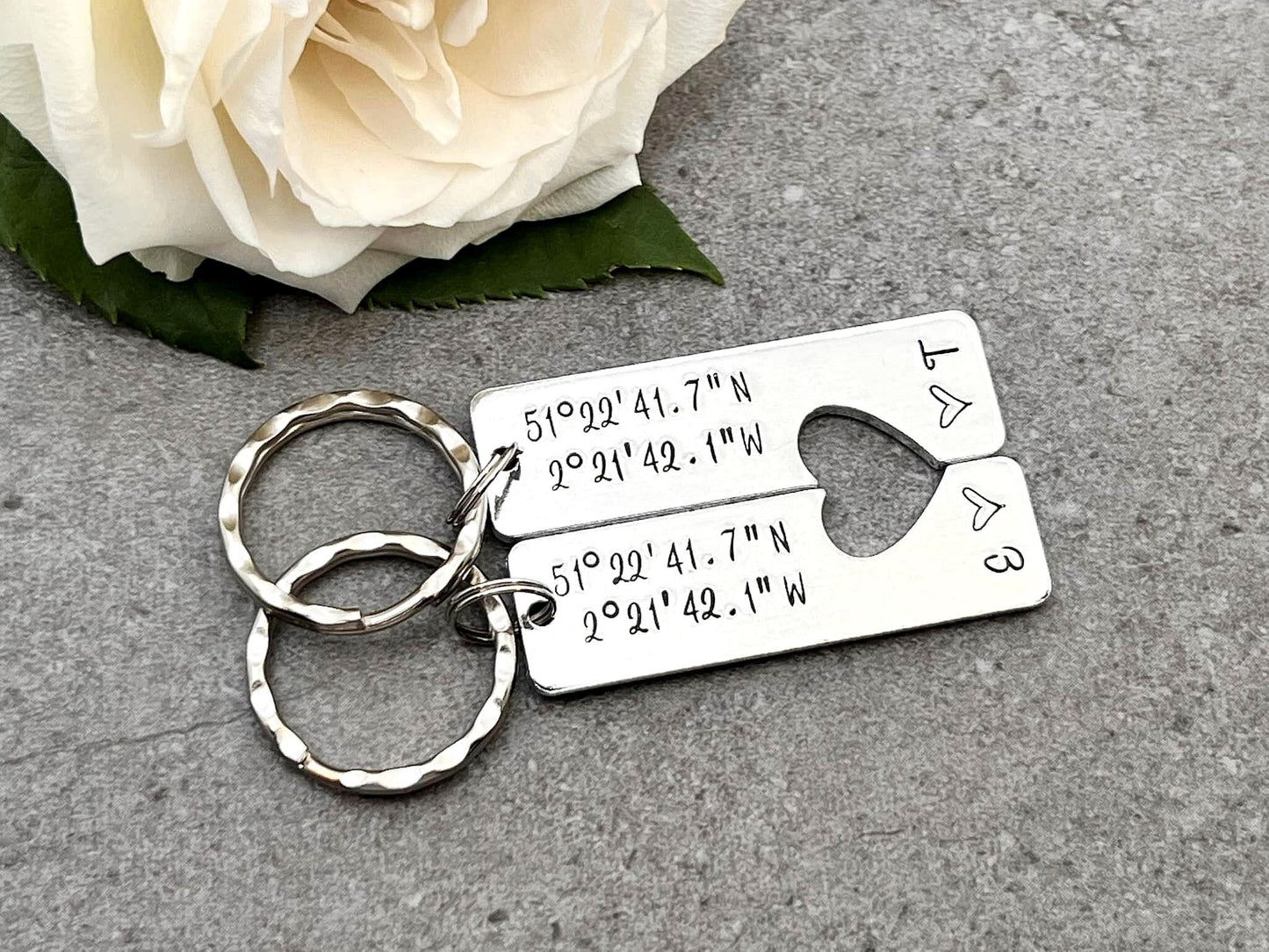 Coordinates Couple's Keyring Set