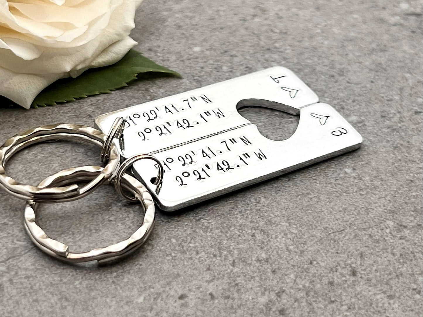 Coordinates Couple's Keyring Set