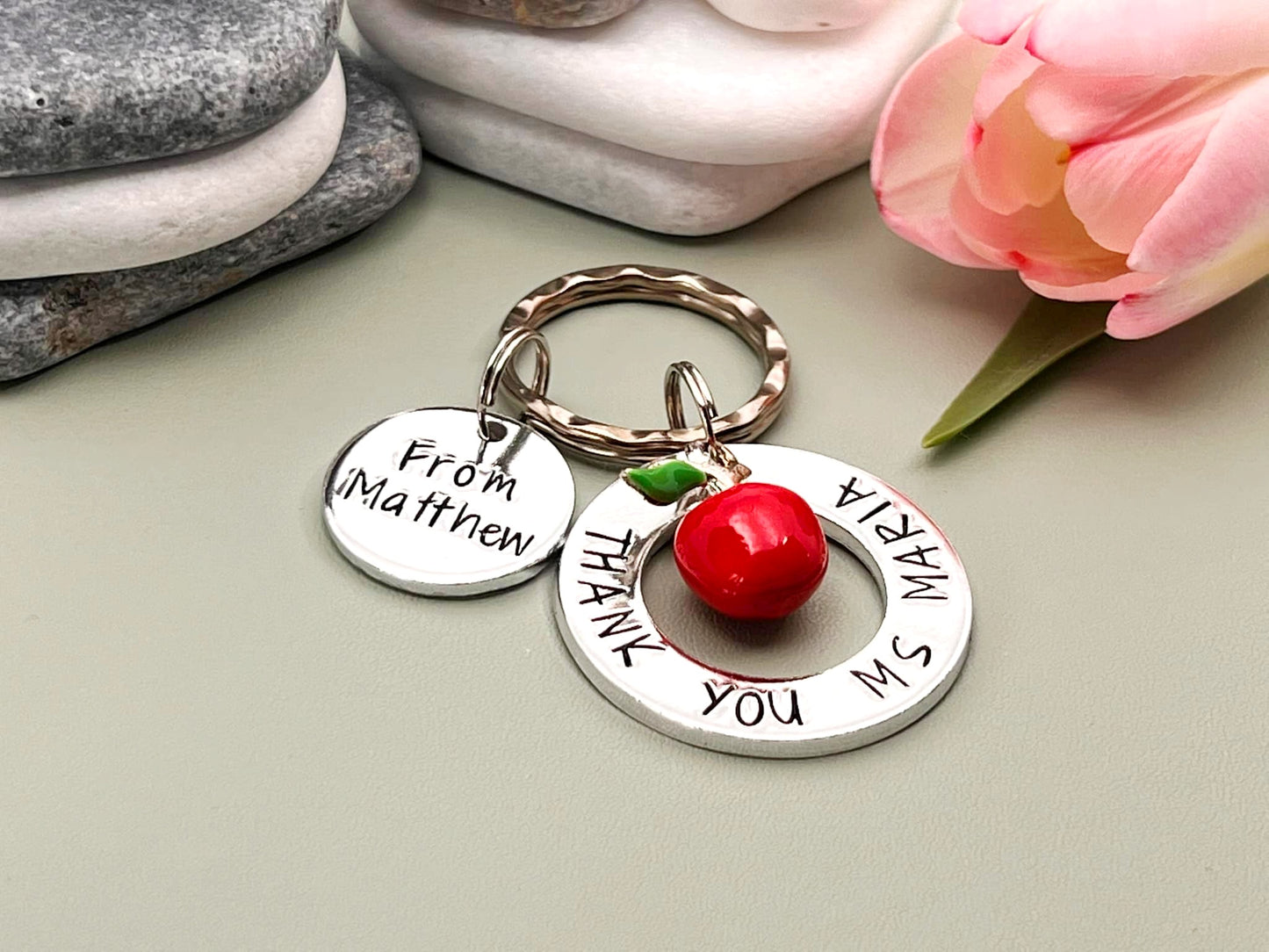 'Thank You Teacher' Keyring