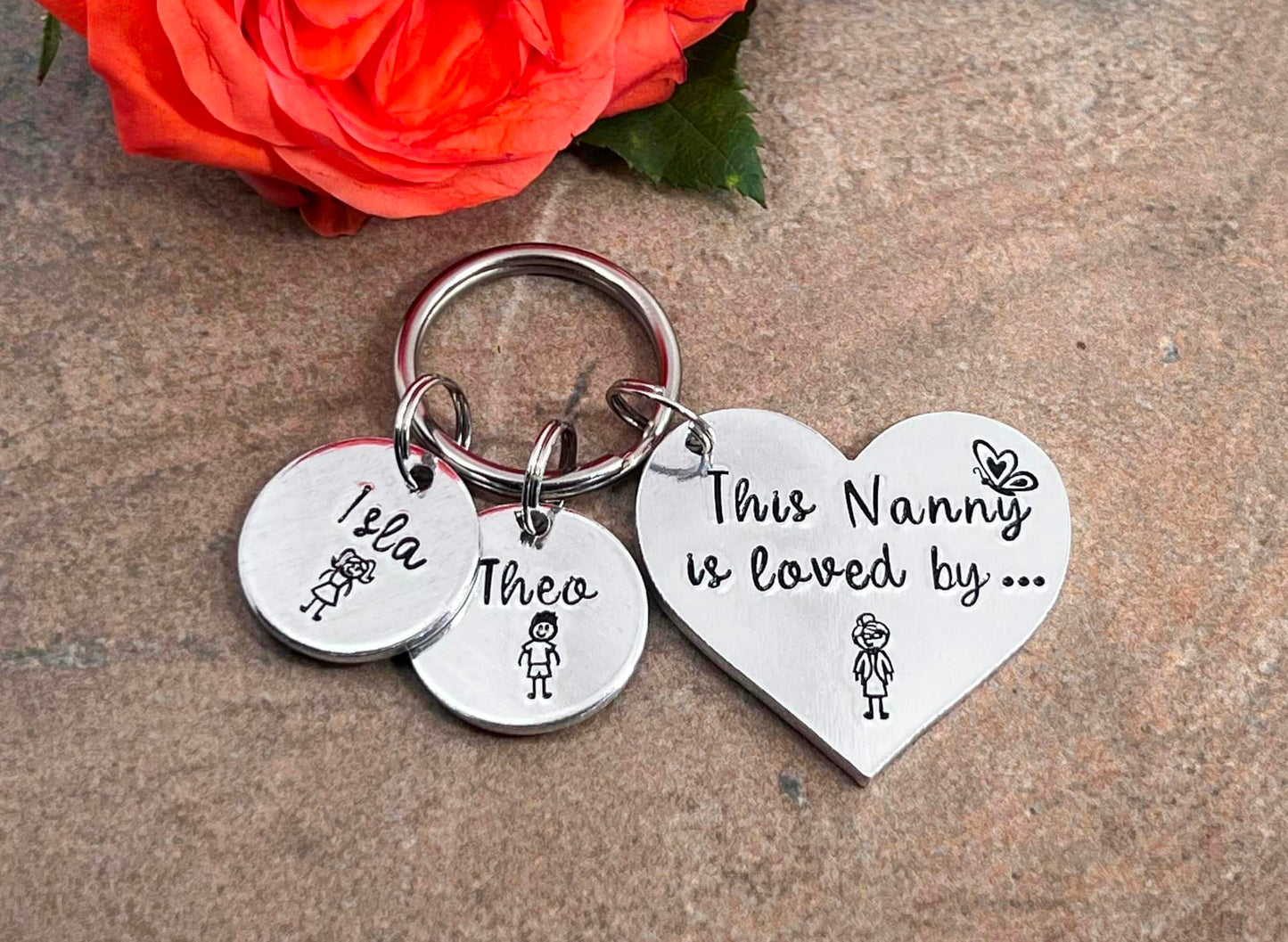 'This Nanny Is Loved By' Keyring