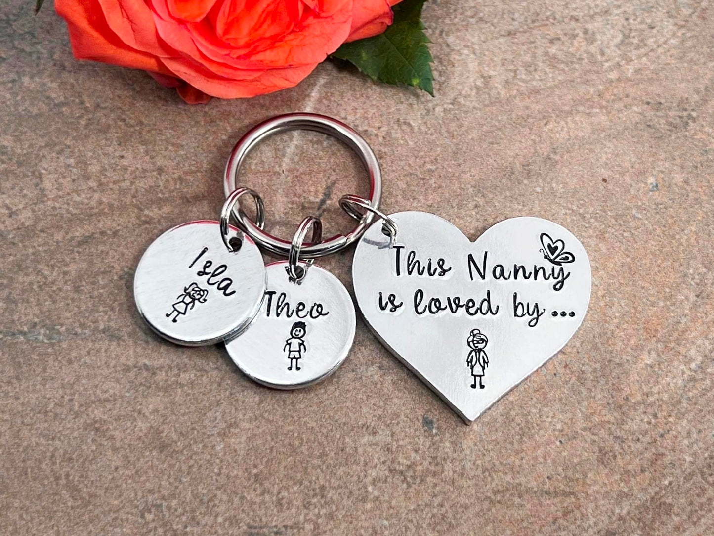 'This Nanny Is Loved By' Keyring