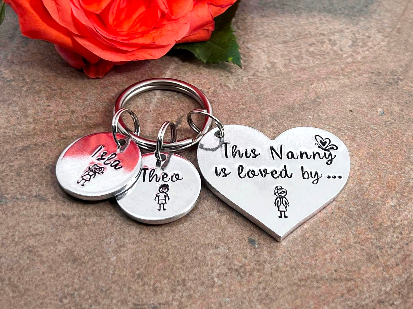 'This Nanny Is Loved By' Keyring