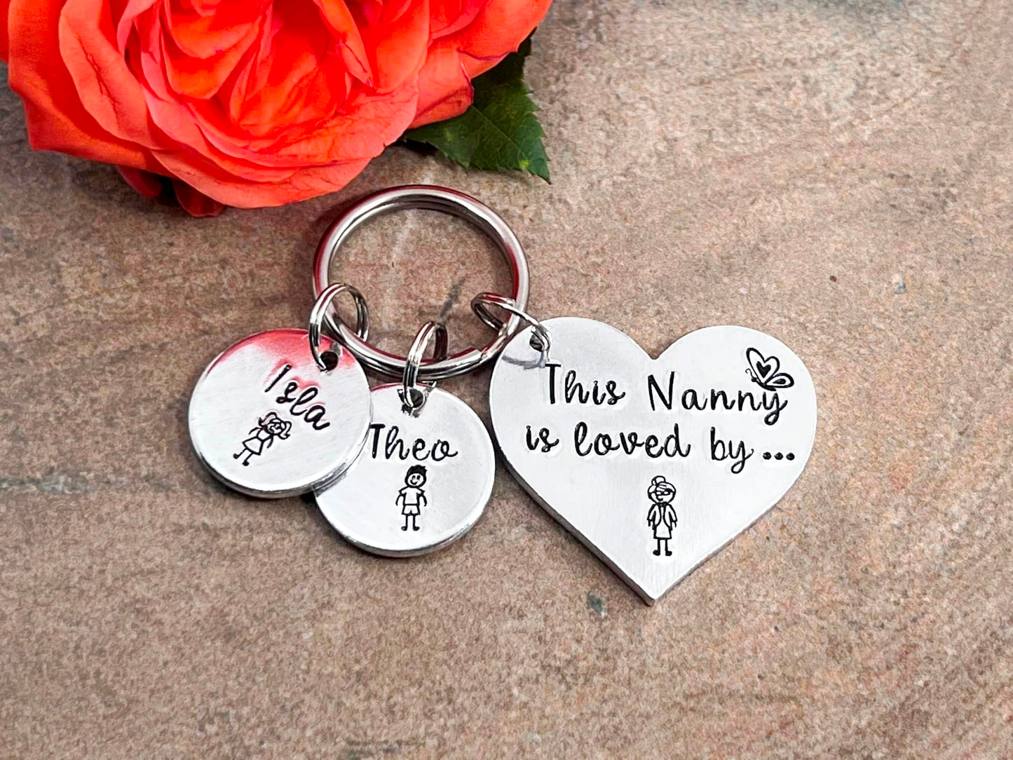 'This Nanny Is Loved By' Keyring