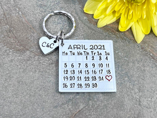 Special Date Calendar Keyring