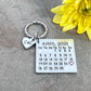 Special Date Calendar Keyring