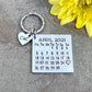 Special Date Calendar Keyring