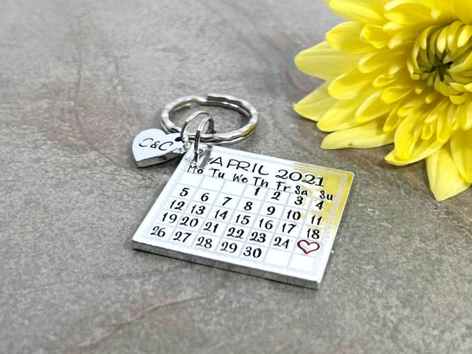 Special Date Calendar Keyring