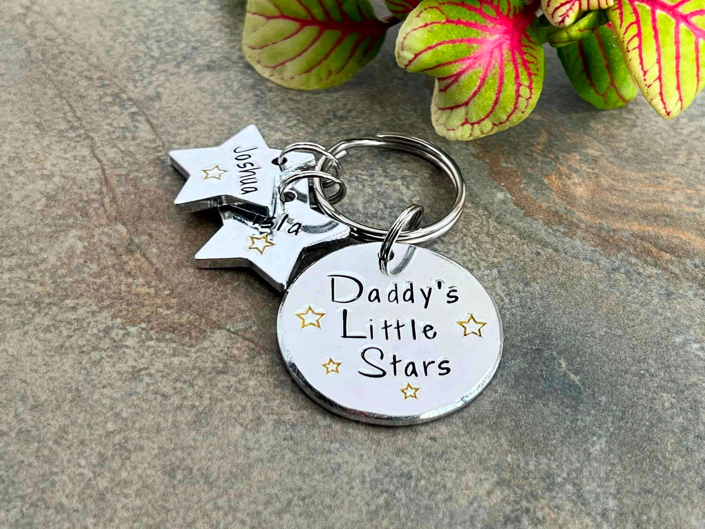 'Daddy's little stars' Keyring